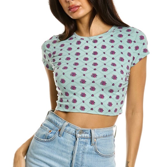 Free People Intimately Mix It Up Baby Tee - Picture 1 of 6